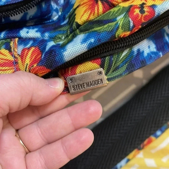 Steve Madden Tropical Print Backpack - Picture 4 of 16
